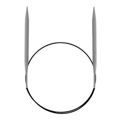 Imagen de Prym Rundstricknadeln ALU 100 cm 6,00 mm Grau Agujas Redondas, Aluminio, Gris, 6,0