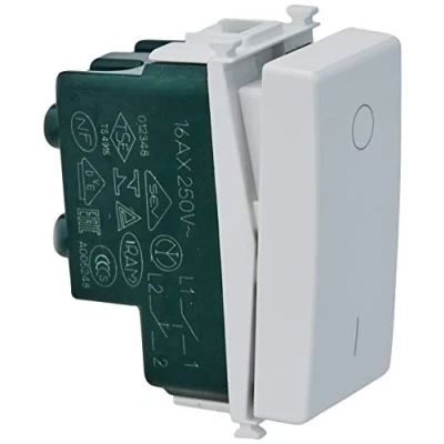 Imagen de Vimar Interruptor illuminabile 2P 16 AX la serie plana blanco