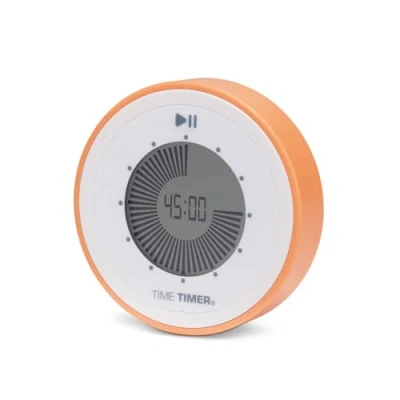 Imagen de Time Timer Reloj de Cuenta Regresiva Digital 90 min, para Aprendizaje en el Aula los niños, Herramienta Estudio Escuela casa, Ejercicio y Temporizador Cocina (Dreamsicle Orange)