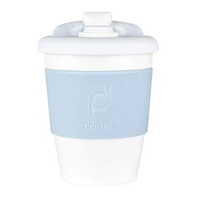 Imagen de Pioneer DrinkPod RCP 340/W taza de café reutilizable sin BPA, 340 ml, plástico 12 onzas/taza viaje Invierno Blanco