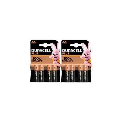 Imagen de 8 pilas alcalinas Duracell AA Plus (2 blísters de 4 pilas)