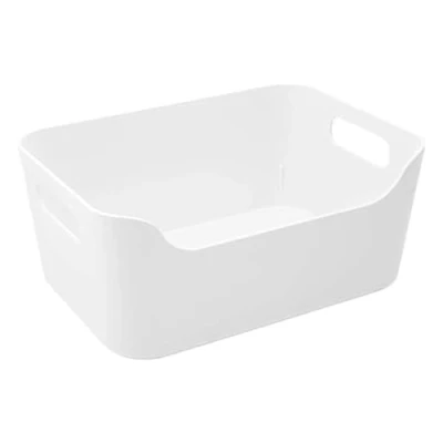 Imagen de Ikea IKE 103.351.06 Variera Caja apilable (24 x 17 10,5 cm, con asas), color blanco brillante