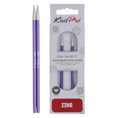 Imagen de KnitPro KP47502 Zing: agujas de tejer: circular: intercambiables: normal: 3,75 mm, aluminio, multicolor