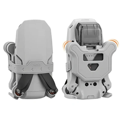 Imagen de BRDRC Mini 2 4K Soporte de hélice correa, accesorios estabilizadores hoja para DJI Mavic Mini/Mini 2/Mini SE/Mini SE drones (gris)