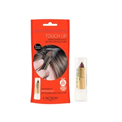 Imagen de L&#039;Action Paris Hair Cover Stick, Covers Grey and Discoloured Roots, Washes Out, Mahogany