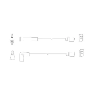 Imagen de HITACHI 134457 Juego de Cables Encendido RENAULT: TWINGO 1