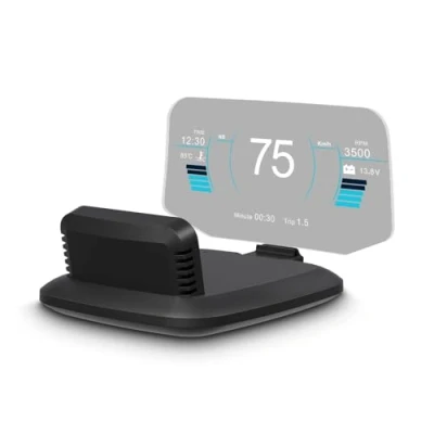 Imagen de AMROOLOO Pantalla Frontal de Coche Doble Sistema, Que Muestra múltiples Funciones, velocímetro GPS, Tablero Instrumentos OBD en el