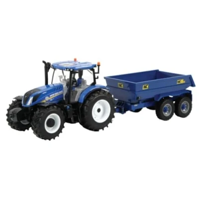 Imagen de Britains Estuche Tractor New Holland T6 y su Remolque, Escala 1/32ª de a Coleccionar, Compatible con Juguetes Granja 1/32ª. para coleccionistas niños Partir 3 años