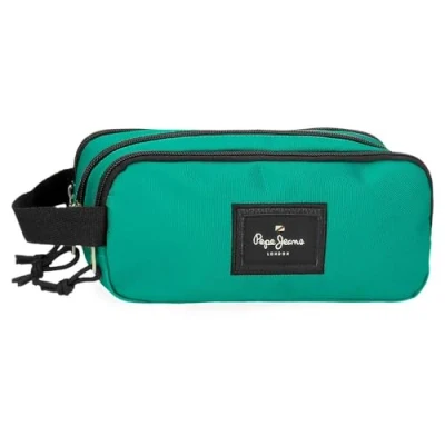 Imagen de Pepe Jeans Aris Evergreen Estuche Triple Verde 22x10x9 cms Poliéster by Joumma Bags