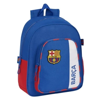 Imagen de Safta F.C. BARCELONA 2ª EQUIPACIÓN Mochila Escolar Infantil, Ideal para Niños de Diferentes Edades, Cómoda y Versátil, Calidad Resistencia, 27x10x33 cm, Color Azul Granate