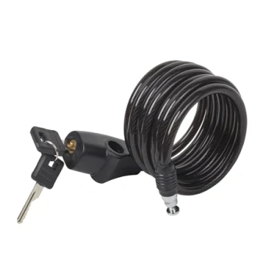 Imagen de MASTER LOCK Candado Bicicleta [1,8 m Cable] [Llave] [Exterior] 8126EURDPRO Ideal para Bicicleta, Monopatín, Paseante, Cortacésped y Otro Equipo