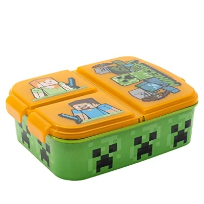 Imagen de Stor Multi Compartment Sandwich Box Minecraft