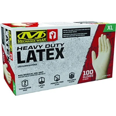 Imagen de Mechanix Wear D04 00 011 100 Disposable Latex Gloves, White, XL