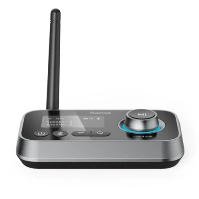 Imagen de Adaptador Bluetooth Hama 00205322, Transmisor y Receptor Bluetooth, Rango 10 m, Negro