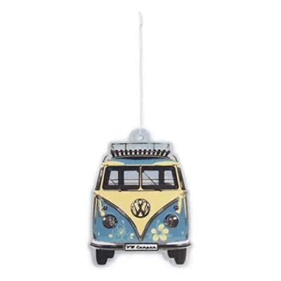 Imagen de BRISA VW Collection Ambientador para automóvil Volkswagen T1 Camper Bus en formato individual (Frente del Bus/Piña Colada/Turquesa)