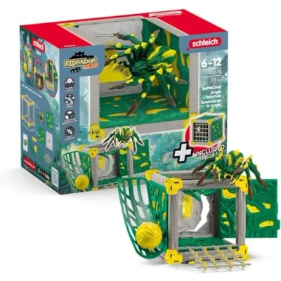 Imagen de schleich 42678 BattleCave Tarántula de selva, a partir 7 años, ELDRADOR CREATURES playset, 28 piezas