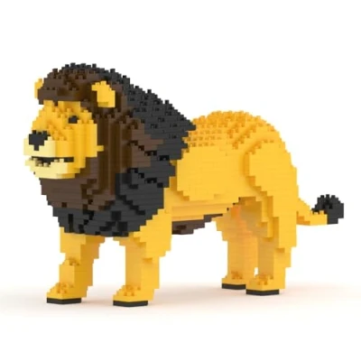 Imagen de JECKA Ladrillos, esculturas de Bloques construcción, Kit colección, Perfecto Regalo, Color Lion 01s (L10 SRL JEKOTHALL 042011)
