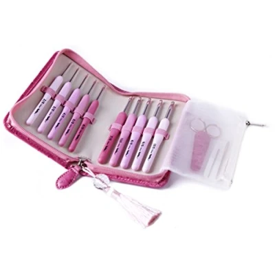Imagen de Tulip Crochet Hook, elastómero, Aluminio, Pink, Pest Repeller v.484