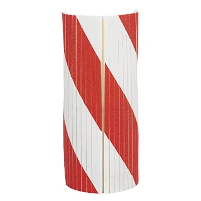 Imagen de PARKING FACIL Protector de Columna Redonda para Garaje 390 x 320 10 mm Rojo/Blanco Protege Puertas y Paragolpes Coche en Aparcamientos