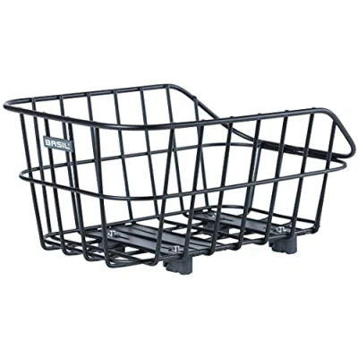 Imagen de Cesta Trasera BASIL Cento WSL 22L Aluminio Negro