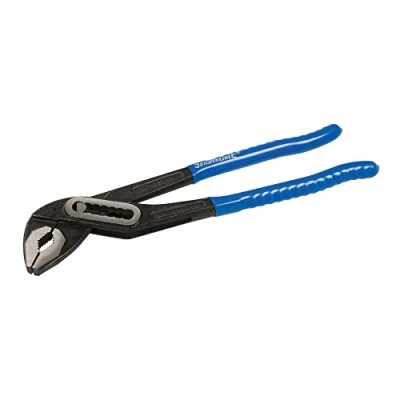 Imagen de Silverline Tools PL22 Alicates de cremallera con Mandíbula pequeña 250 mm 40 mm, azul