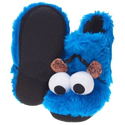 Imagen de Krümelmonster Zapatillas 3D de felpa botines tamaños 31 a 44, Blue, 36/37.5 EU