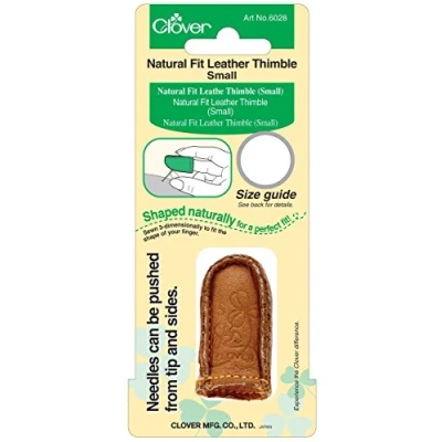 Imagen de Clover Natural Fit Leather Thimble Small