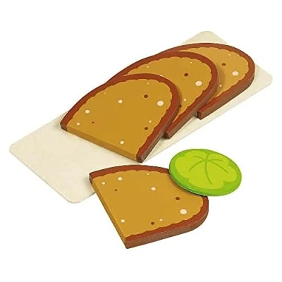 Imagen de Goki 51812 Imitación Plato de Pan Molde Madera