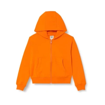 Imagen de Mukua Byron Kids, Sudadera niños con cremallera y capucha, color Orange, Talla 7/8