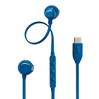 Imagen de Auriculares de botón JBL Tune 305C, Intraurales, Bluetooth, Con cable, Micrófono, Blue