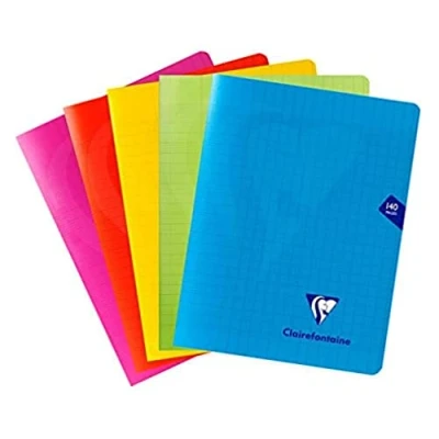Imagen de Clairefontaine 303781C Cuaderno con grapa Mimesys (17 x 22 cm, 140 páginas, baldosas, papel blanco, 90 g), color aleatorio
