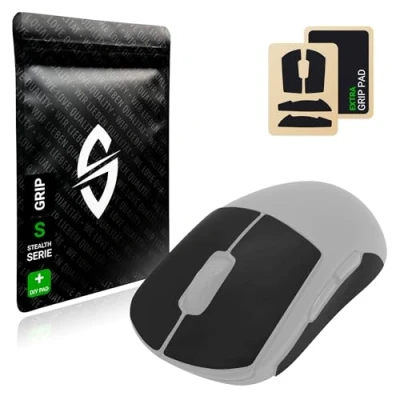 Imagen de SensoryBoost Griptape Juego de Pegatinas para ratón inalámbrico Logitech G PRO Wireless Antideslizante, Autoadhesivo, precortado, Absorbente del Sudor, Kit actualización