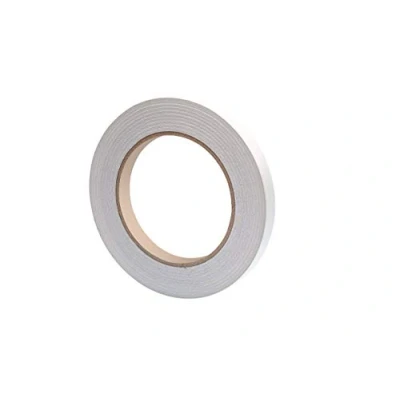 Imagen de GOCABLETIES Cinta adhesiva de doble resistente cara, 33 m x 12 mm, color blanco, 1 Rollo
