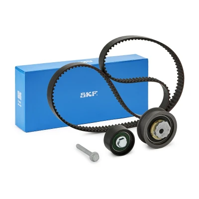 Imagen de SKF VKMA 01282 Kit de correa distribución 163 con perfil redondeado dientes VOLKSWAGEN: Golf 7, 7 Variant, T Roc, SEAT: Leon III ST