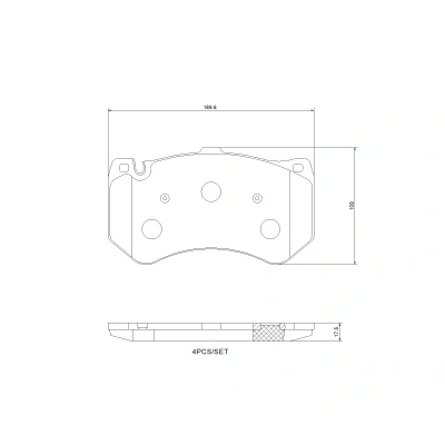 Imagen de BREMBO P 50 178 Juego de pastillas freno excl. contacto avisador desgaste sin accesorios