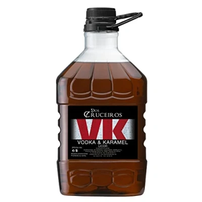 Imagen de DOS CRUCEIROS Licor de Vodka y Caramelo 3 L