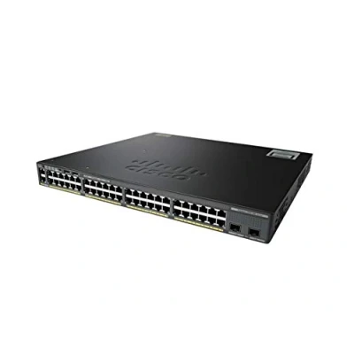 Imagen de Cisco Catalyst 2960 X Switch de Red (L2/L3, Gestionado, Gigabit Ethernet (10/100/1000), RJ 45, 216 Gbit/s, 107,1 Mpps) Negro