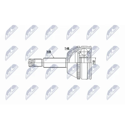 Imagen de NTY NPZ FR 041 Junta Homocinética lado de rueda FORD: Transit Mk6 Furgón