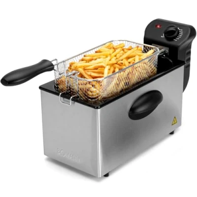 Imagen de Bomann FR 2264 CB Freidora, acero inoxidable, 3 l, desmontable, 2000 W