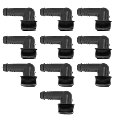 Imagen de GNCGarden [Pack 10] Codo Adaptador 16mm a 3/4&quot; Accesorio Que Permite un fácil ensamblaje de los Sistemas riego, para unir tubería Salida 3/4&quot;. Manguera.