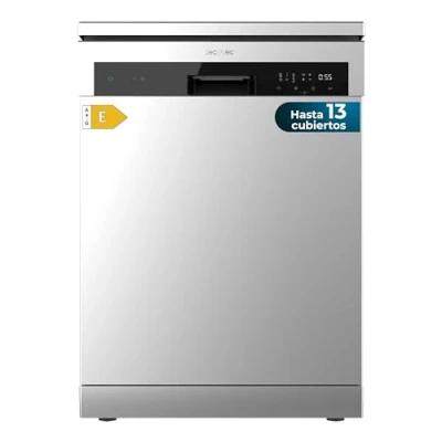 Imagen de Cecotec Lavavajillas Libre Instalación 60cm Bolero Aguazero 6110 Inox. 1850W, 13 Cubiertos y 6 Programas, Función Media Carga, Programa 3 en 1, Delay Start, Dry+, FullTouch ChildLock, Inox