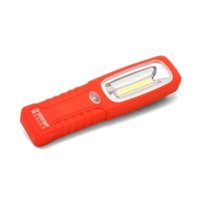 Imagen de Velamp IS463 Luz de Trabajo LED COB súper Brillante 200 lúmenes. Lámpara inspección, con Gancho e imán para Coche, Emergencia, Garaje, espeleología, Camping, Caza, Rojo