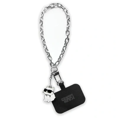 Imagen de KARL LAGERFELD KLUCHCSKPK Universal correa de mano Choupette Plata