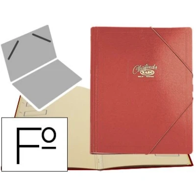 Imagen de Saro 30 R Carpeta clasificador, color rojo