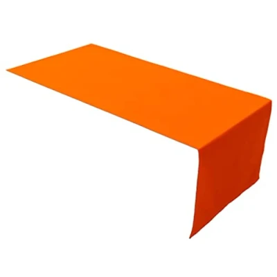 Imagen de Lemos Home Camino de Mesa algodón, colección Concepto, Color y tamaño a Elegir (Camino 45 x 120 cm, Naranja)
