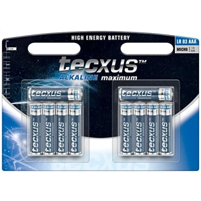 Imagen de Tecxus LR03 10 BL Single Use Battery AAA Alcalino 1,5 V Pilas (Single Battery, AAA, Alcalino, Cilíndrico, V, Pieza(s))