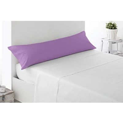 Imagen de Miracle Home Funda Almohada, Suave y Cómoda, Algodón 50% Poliéster, Malva, Cama 135