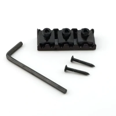 Imagen de Pxyelec Tuerca de bloqueo para guitarra con tornillo llave FLOYD ROSE Tremolo (42 mm), color negro