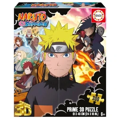 Imagen de Educa Puzzle de 300 Piezas con Efecto 3D Lenticular Naruto Shippuden niños y niñas a Partir 7 8 9 años (20048)
