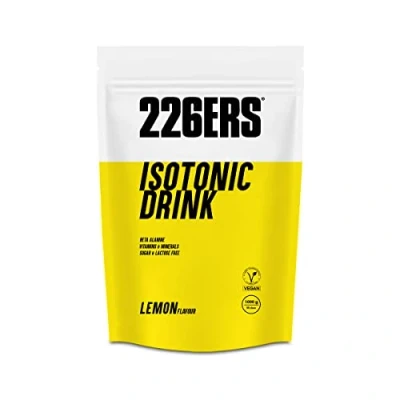 Imagen de 226ERS Isotonic Drink Isotónico en Polvo, Bebida Deportiva Isotónica con Sales Minerales y Beta Alanina para Hidratación, Sin Gluten Limón 1 kg